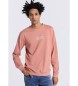 Lois Jeans Sweatshirt med rosa boxkrage
