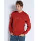 Lois Jeans LOIS JEANS - Burgunderfarvet sweatshirt med krave