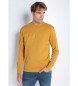 Lois Jeans Mustard sweatshirt med rund halsringning