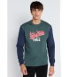Lois Jeans Sweatshirt med boxkrage och kontrasterande ärmar