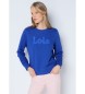Lois Jeans Sweater met pofprint blauw