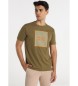 Lois Jeans T-shirt kortærmet grafisk bryst grøn