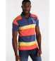 Lois Jeans Kurzarm-Poloshirt Multicolour Woven Stripe