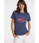 Lois Jeans Lois Jeans T-shirt - Grafisch Kort Mouwtje Blauw