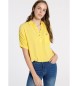 Lois Jeans Bawełniana koszula Bawełna Żółty