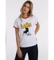 Lois Jeans  Vit lngrmad t-shirt