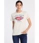 Lois Jeans T-shirt grafica manica corta bianca