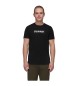 Mammut T-shirt nera con logo Core