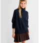 Marella Camisola oversize de lã e caxemira Ismaele azul-marinho