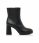 Mariamare Czarne, casualowe buty za kostkę - Wysokość obcasa 8 cm