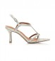 Mariamare Ivy silver sandals -Heel height 5,5cm
