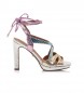 Mariamare Sandals 68342 silver -Heel height 11cm
