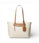 Michael Kors Saco de viagem Jet Set tote médio bege