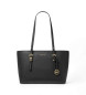 Michael Kors Bolso de piel MD EW Tote negro