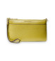 Michael Kors Bolso de pulsera Jet Set mediano de piel granulada amarillo