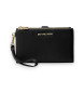 Michael Kors Bolso de pulsera Jet Set mediano de piel granulada negro