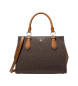 Michael Kors Marilyn medium skoletaske med brunt logo