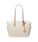 Michael Kors Borsa tote Marilyn media con logo beige