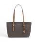 Michael Kors Saco tote castanho com monograma