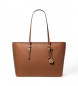 Michael Kors Large brown grained leather Quinn tote bag