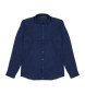 Michael Kors Camicia in lino blu navy