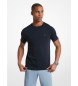 Michael Kors T-shirt  col rond en coton bleu marine