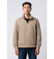 Michael Kors Beige Sig bedruckter Windbreaker