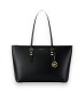 Michael Kors Borsa tote Quinn grande in pelle granulata nera