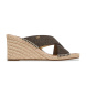 Michael Kors Brown Kenzie Sandals