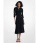 Michael Kors Vestido tipo polo de punto elástico negro