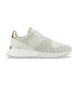 Michael Kors Beige Logo-Ledersneakers