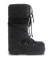 Moon Boot Icon Filz Lederstiefel schwarz