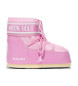 Moon Boot Icon Lage Nylon Enkellaarsjes roze