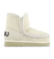 Mou Bottines en cuir Eskimo 18 logo pailleté vanille