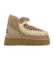 Mou Leather ankle boots Mini Eskimo Platform brown