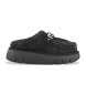 Mou Zoccoli in pelle nera con logo in metallo Bounce Clog