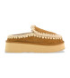 Mou Clogs Eskimo Plattform Leder Clogs braun