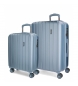Movom Zestaw bagażu Movom Wood Silver -38,5x55x20cm / 49x70x28cm