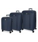 Movom Riga hard suitcases set 55-70-80cm marine