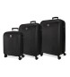 Movom Riga hard suitcase set 55-70-80cm black