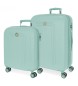 Movom Set de valises rigides Riga 55-70cm turquoise