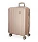 Movom Large suitcase Movom Wood rigid Champagne -49x70x28cm