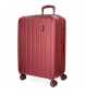 Movom Large suitcase Movom Wood rigid Red -49x70x28cm