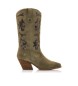 Mustang Greenish brown Missouri leather boots -Heel height 5cm