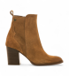 Mustang Brown Jolie Leather Ankle Boots