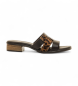 MTNG Braune Ines Ledersandalen