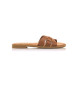 Mustang Brune Maria-sandaler i læder