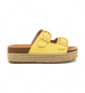 Mustang Yellow Pearl Sandals