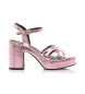 Mustang Britt pink sandals -Heel height 7cm