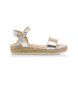 Mustang Kids Silver Pad Sandals